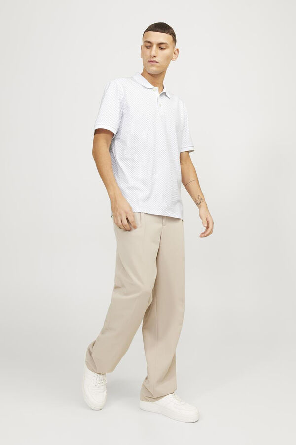 Jack & Jones Polo standard fit estampado branco