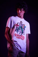 Springfield Camiseta Stranger things marfil