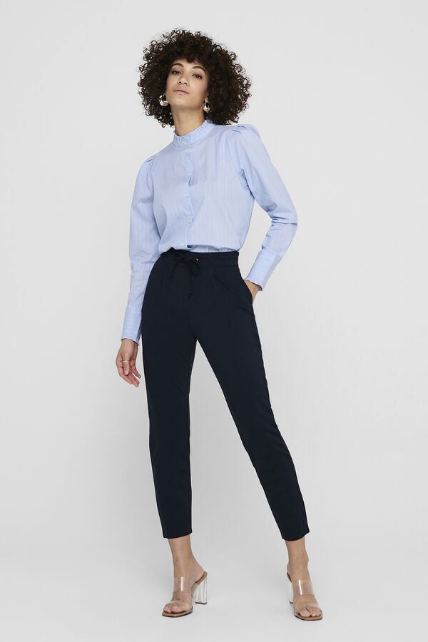 JDY Cal&ccedil;as de malha cinzento