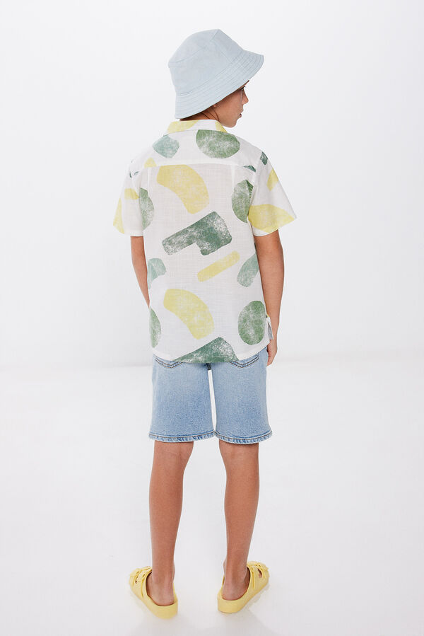 Springfield Kids Camisa estampado menino bege