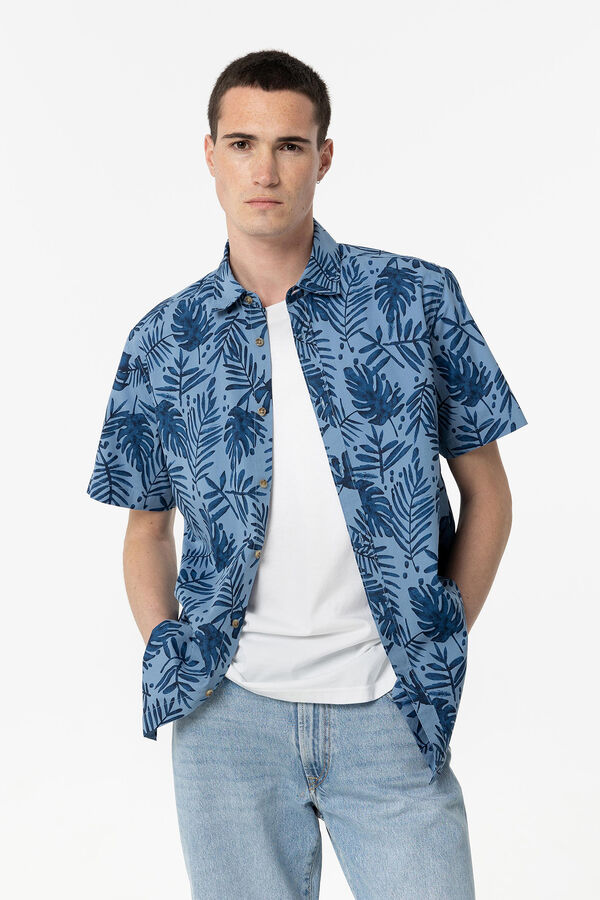 Tiffosi Camisa Regular Fit Estampada azul