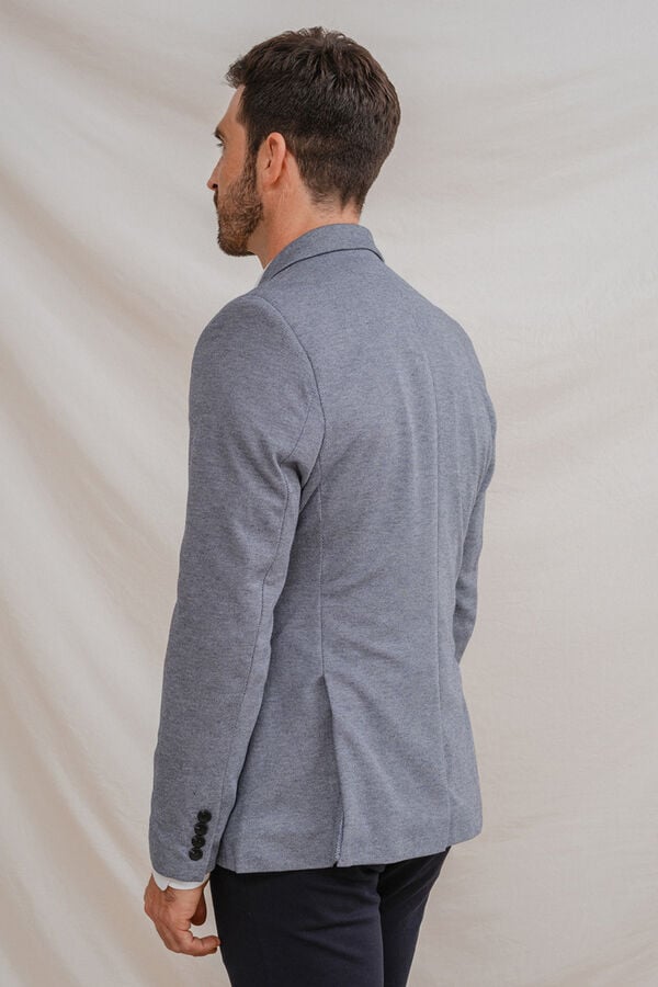 Celopman Blazer Casual Mezcla azul