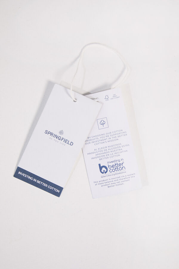 Springfield Calças chino regular fit azul