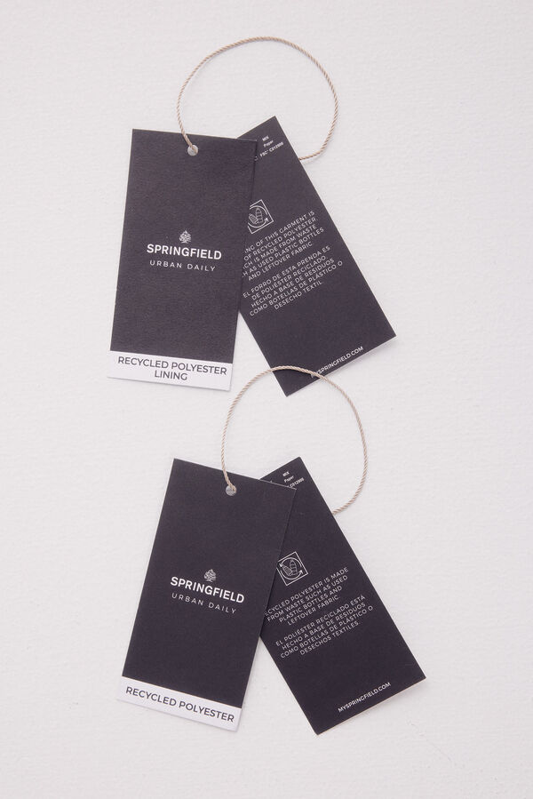 Springfield Jaqueta efeito camur&ccedil;a microperfurada cru