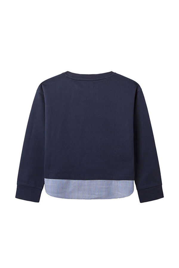 Springfield Kids Sweatshirt bimat&eacute;ria para menina azul