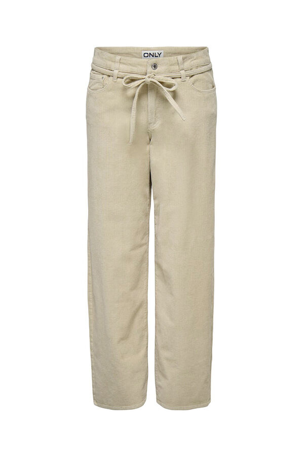 Only Cal&ccedil;a cal&ccedil;a com cinto bege