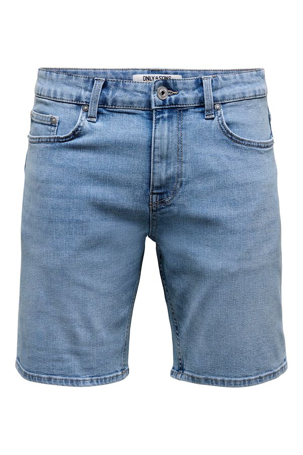 Only & Sons Bermuda de ganga azul