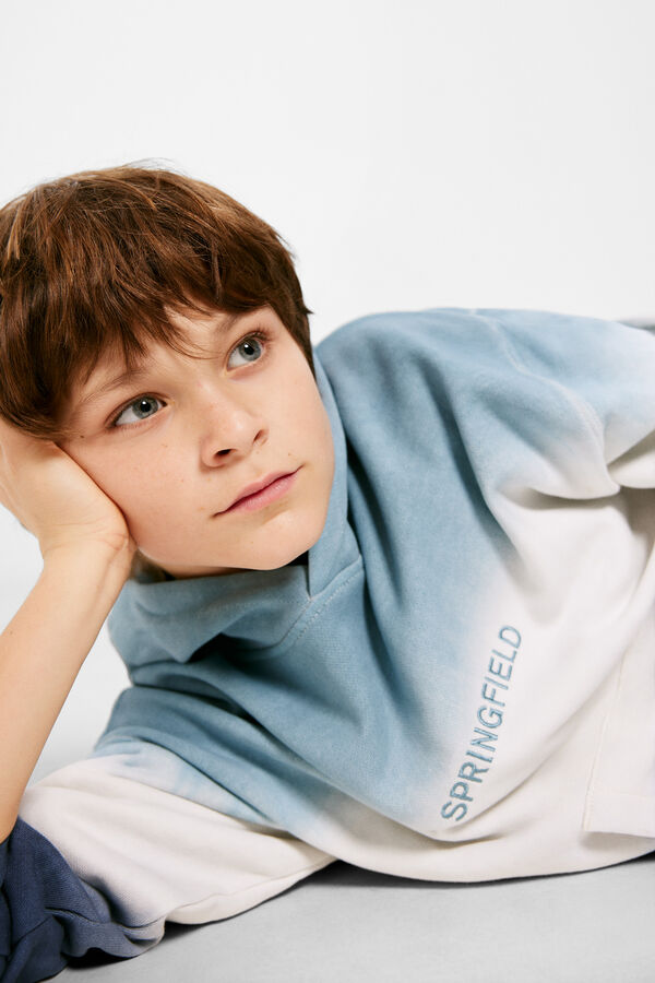 Springfield Kids Sudadera dip dye ni&ntilde;o azul