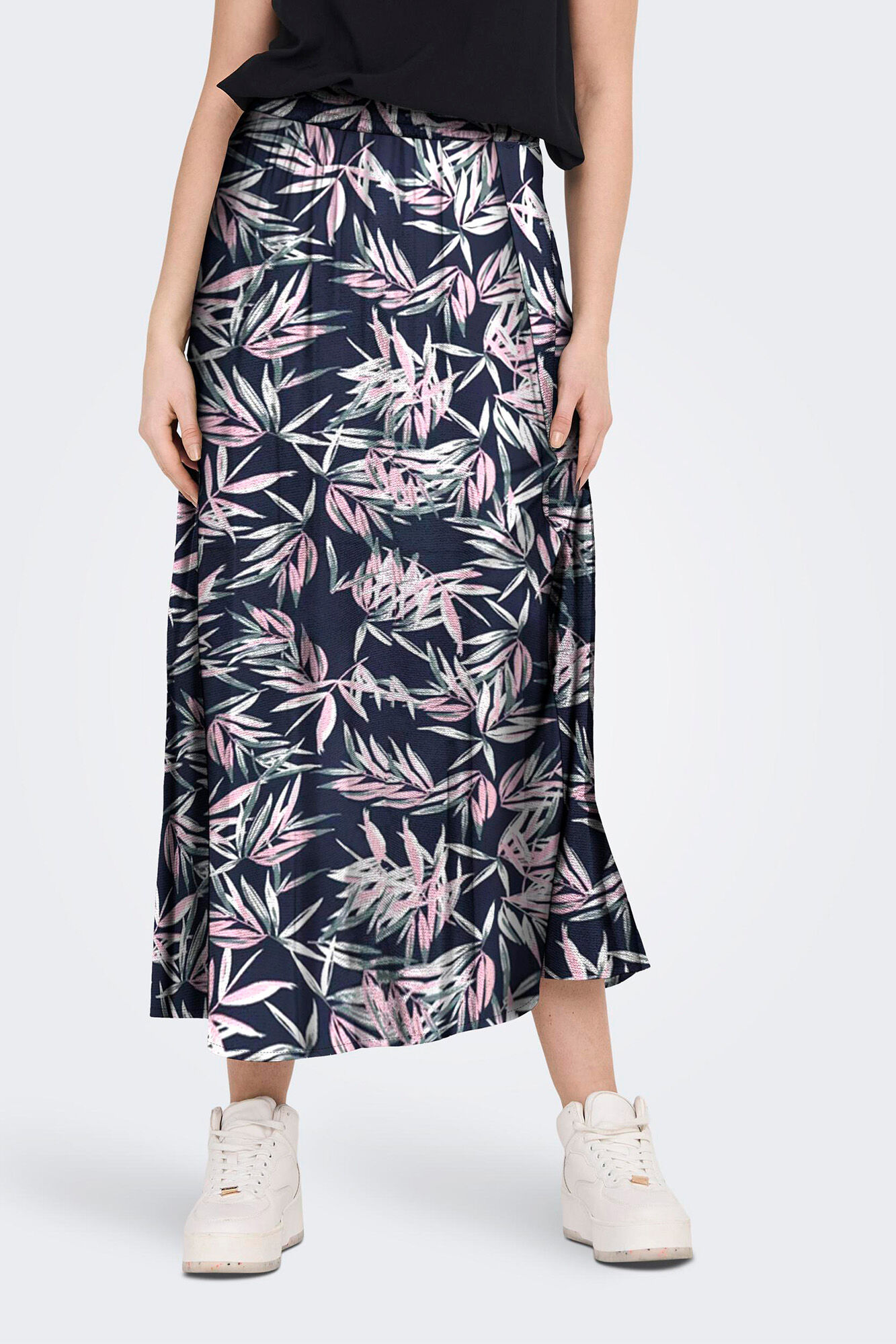 Only Langer Rock Print Gummibund
