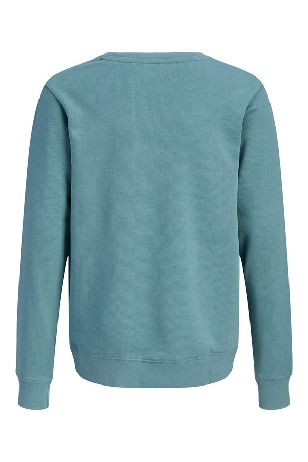 Jack & Jones Junior Sudadera logo cuadrado turquesa