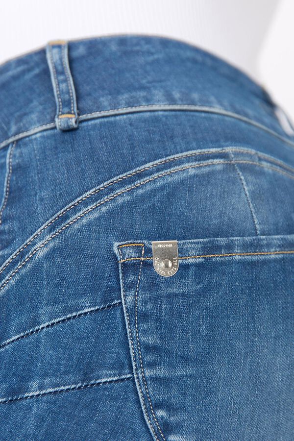 Tiffosi Jeans Skinny Tiro Alto azul