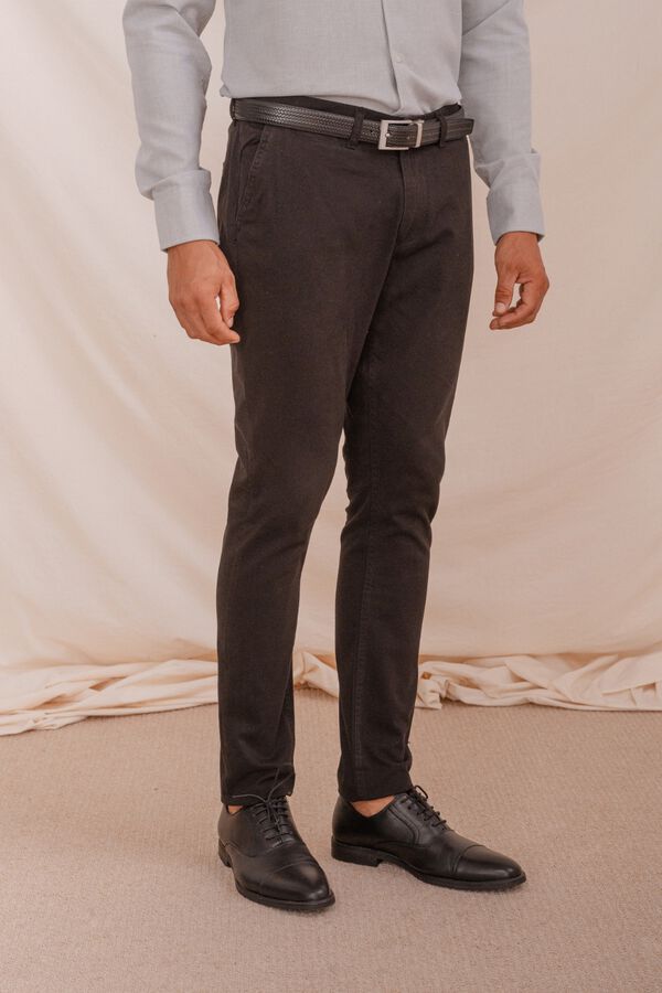 Celopman Pantal&oacute;n chino skinny negro