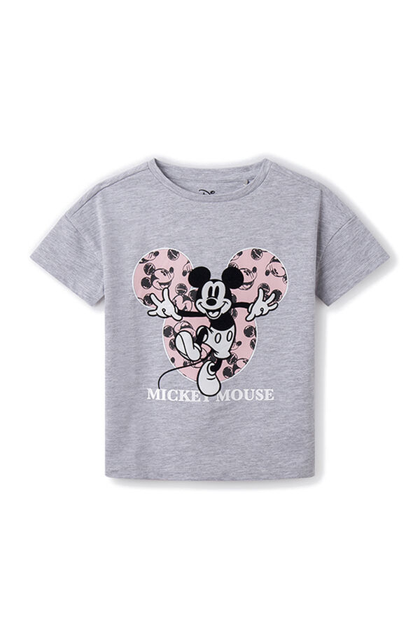 Springfield Camiseta Mickey niña gris claro
