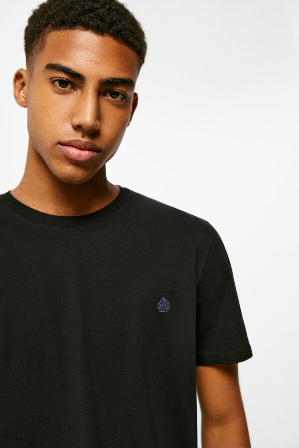 Springfield Camiseta b&aacute;sica &aacute;rbol negro