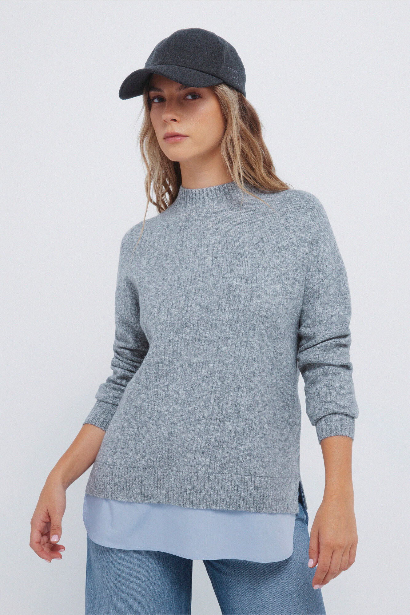 Springfield Camisola Perkins com gola combinada