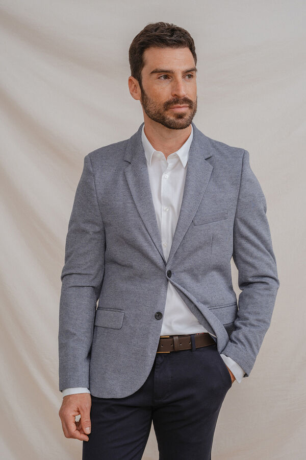 Celopman Blazer Casual Mezcla azul