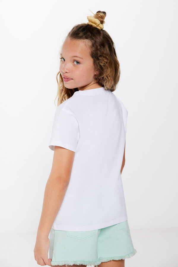 Springfield Kids Camiseta Enjoy Today niña kaki