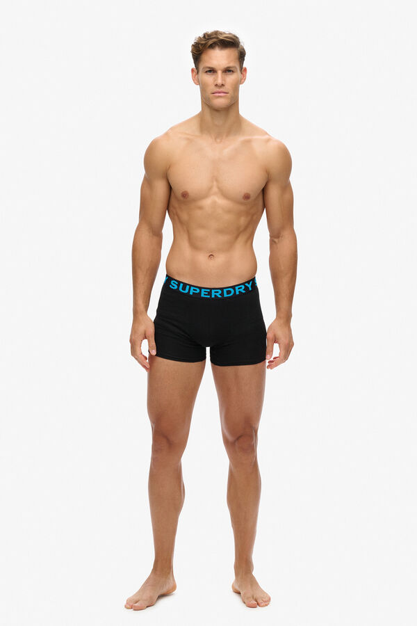 Superdry Boxer pack de 3 negro