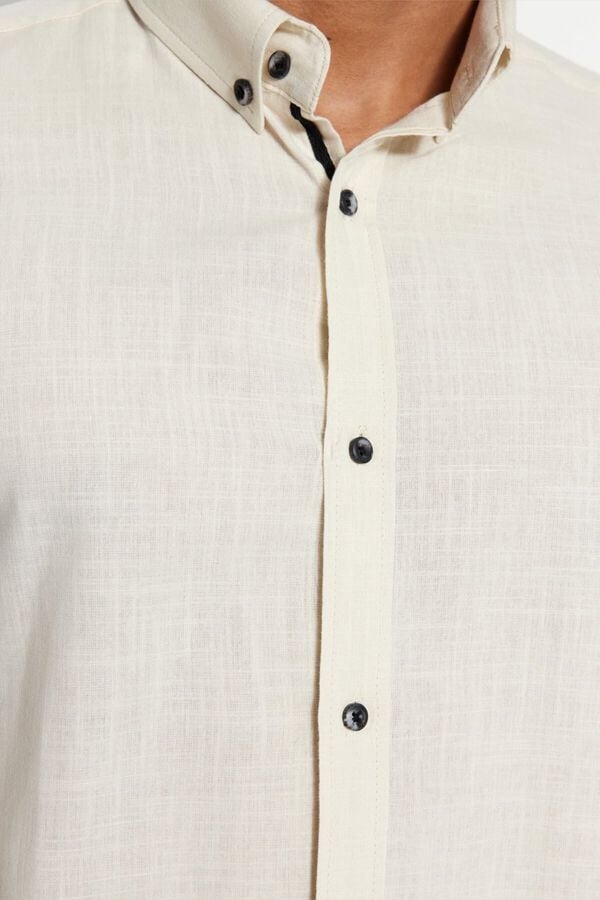 Trendyol Camisa de manga comprida bege