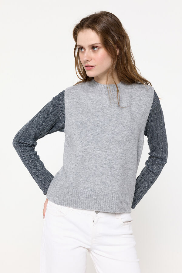 Pieces Chaleco de punto gris
