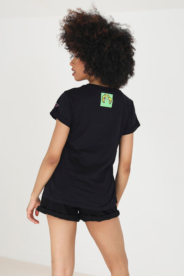 Brave Soul T-shirt de manga curta estampada preto