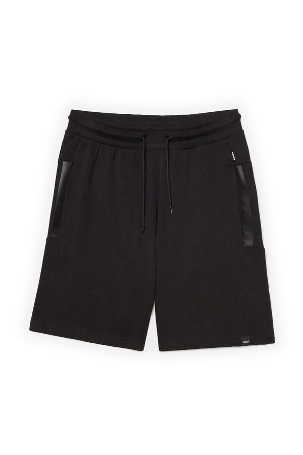Inside Bermuda Jogger B&aacute;sica negro