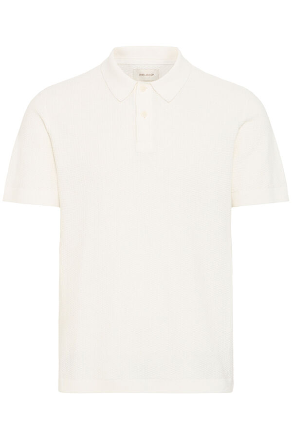 Blend Polo Punto Fino Bhaiden blanco