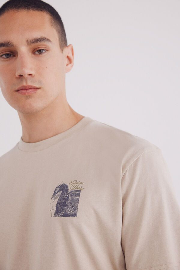 Springfield Camiseta Drag&atilde;o cru