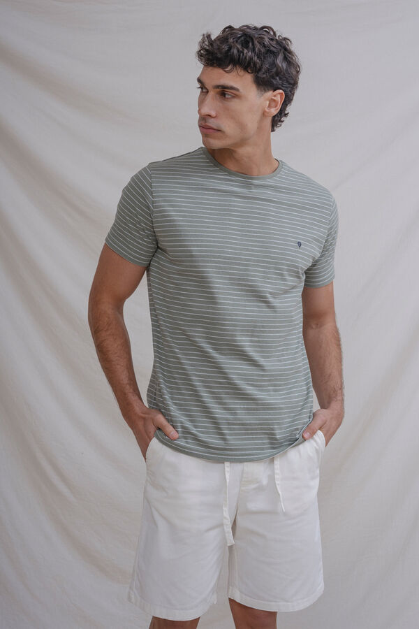 Celopman T-shirt riscas azul