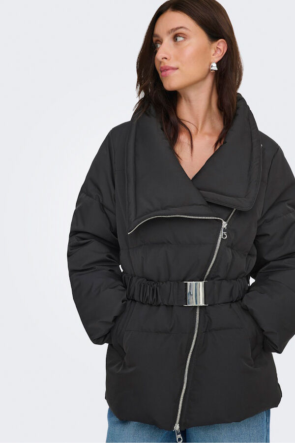 Only Chaqueta acolchada negro