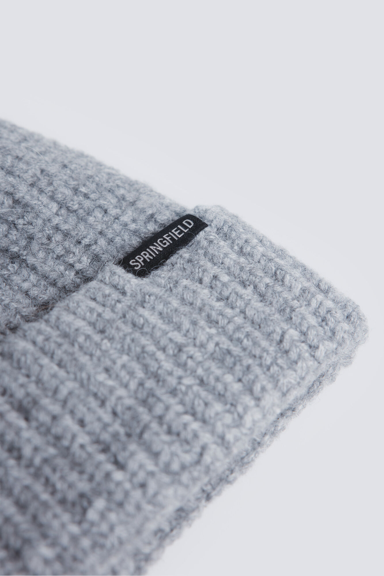 Springfield Gorro beanie de punto en crudo
