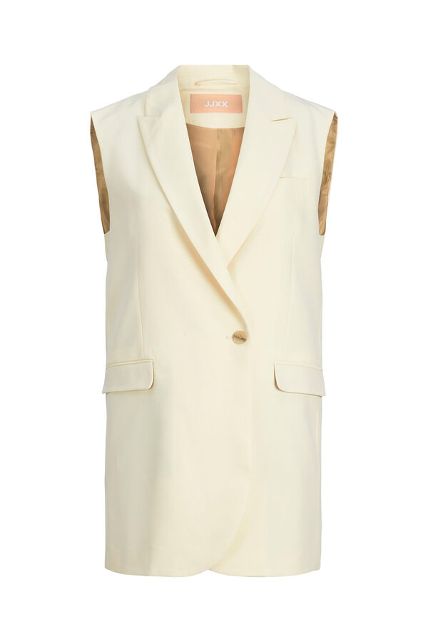 Jack & Jones Chaleco largo tejido tayloring beige