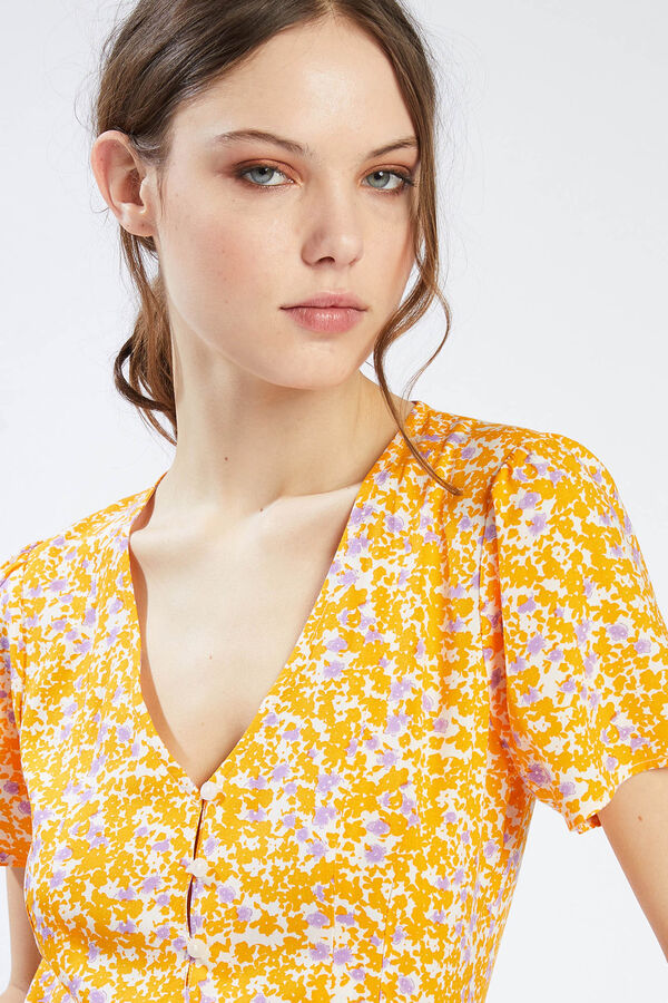 Pimkie Blusa ce&ntilde;ida estampado