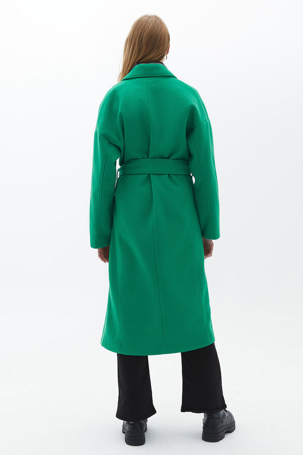 Oxxo Sobretudo com cinto verde