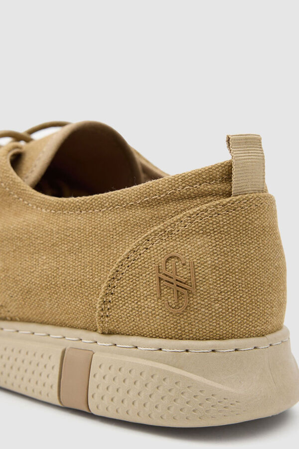 Inside Sapatilhas de desporto lona lavada combinada cru