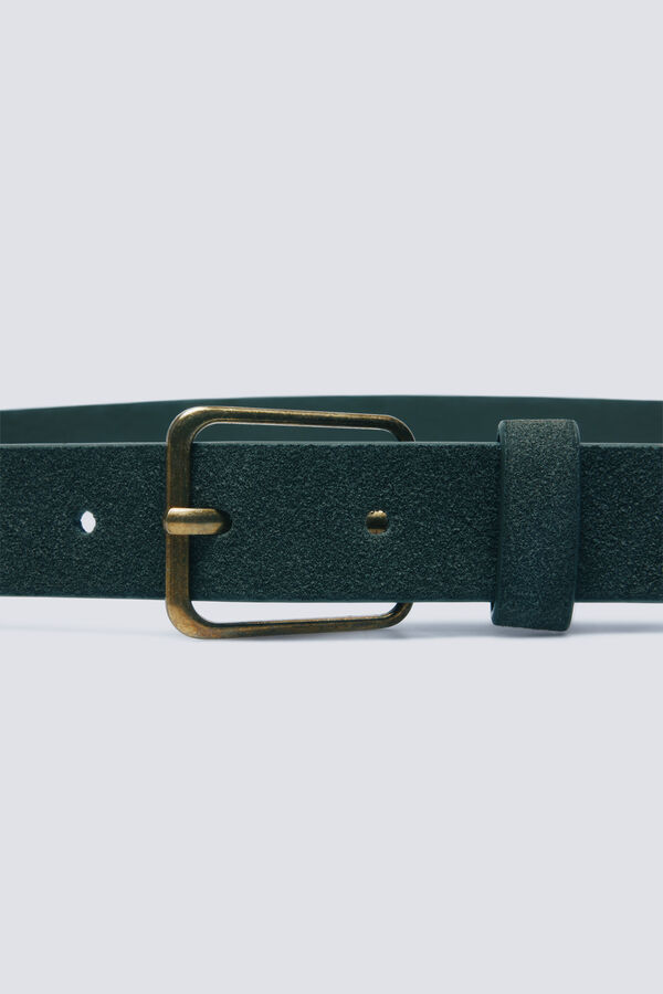 Springfield Cintur&oacute;n hebilla cuadrada kaki