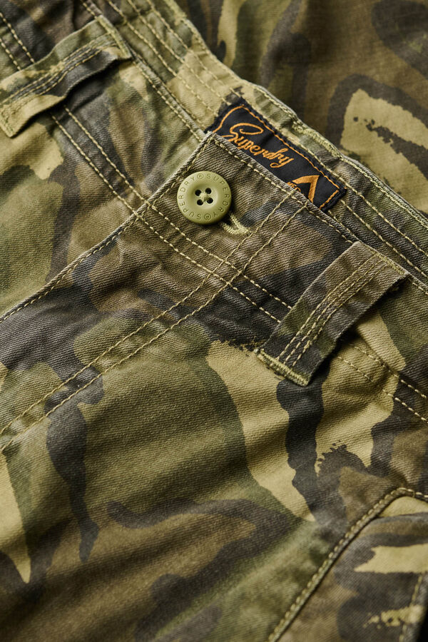 Superdry Bermudas militares b&aacute;sicas verde