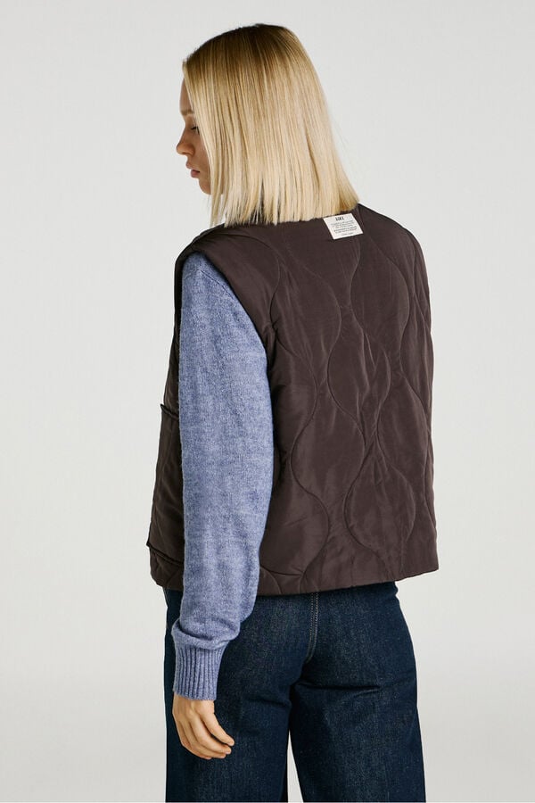 Jack & Jones Chaleco acolchado marr&oacute;n