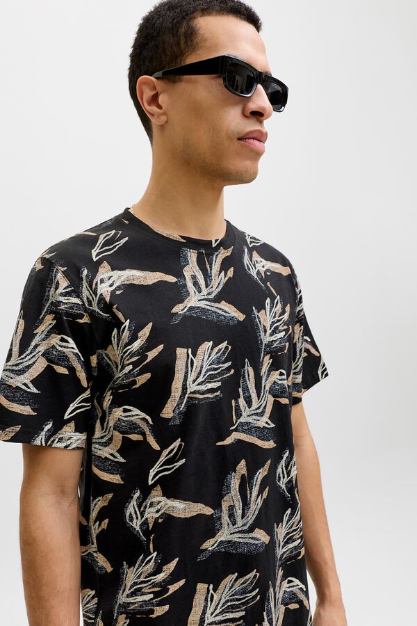 Jack & Jones T-shirt regular fit estampada preto