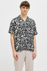 JJ REBEL Camisa de mangas curta com ajuste confortável  preto