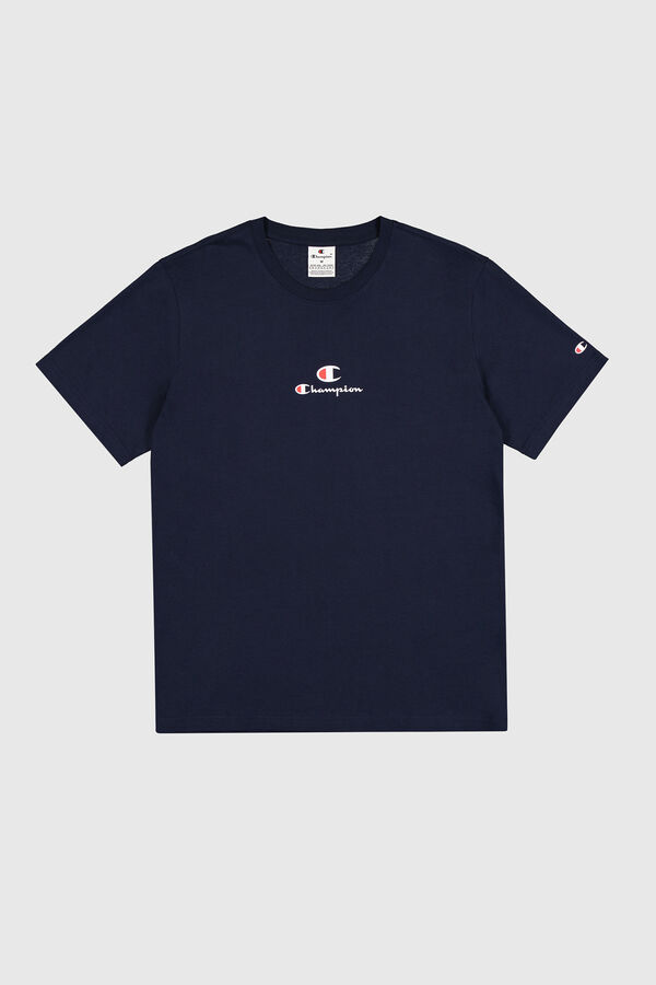 Champion Camiseta de algod&oacute;n hombre azul