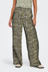 JDY Pantal&oacute;n largo estampado beige