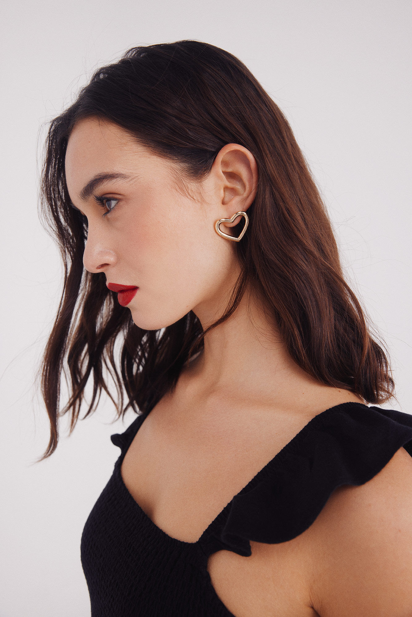 Springfield Pendientes corazones dorados