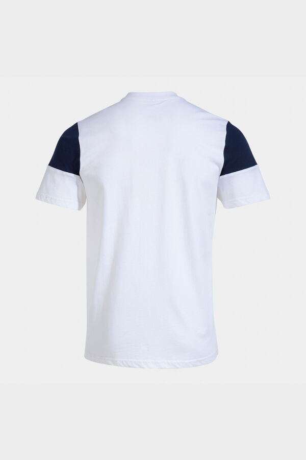 Joma T-shirt Manga Curta Crew V Preto Cinzento branco