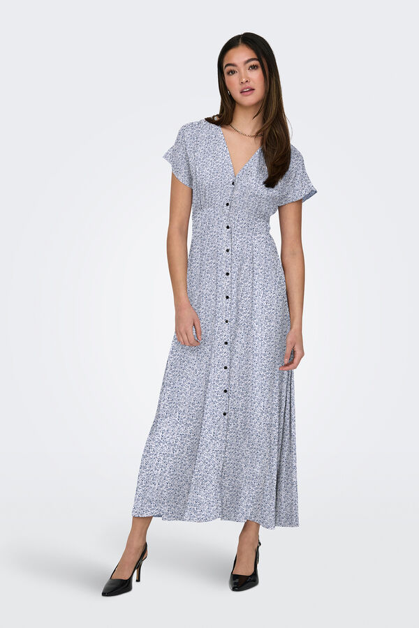 Only Vestido longo de regular fit cinzento