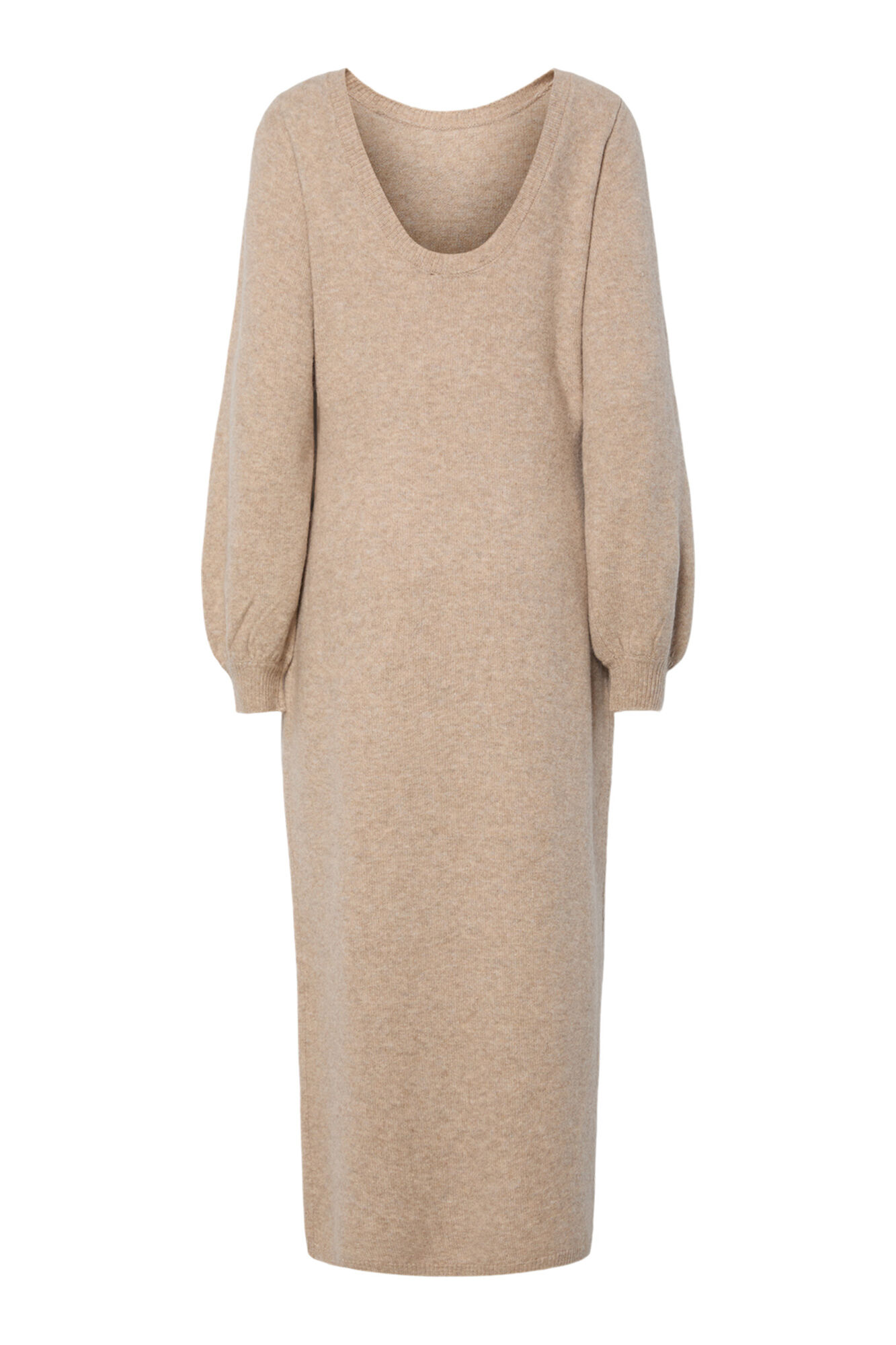 Pieces Vestido longo de malha com decote