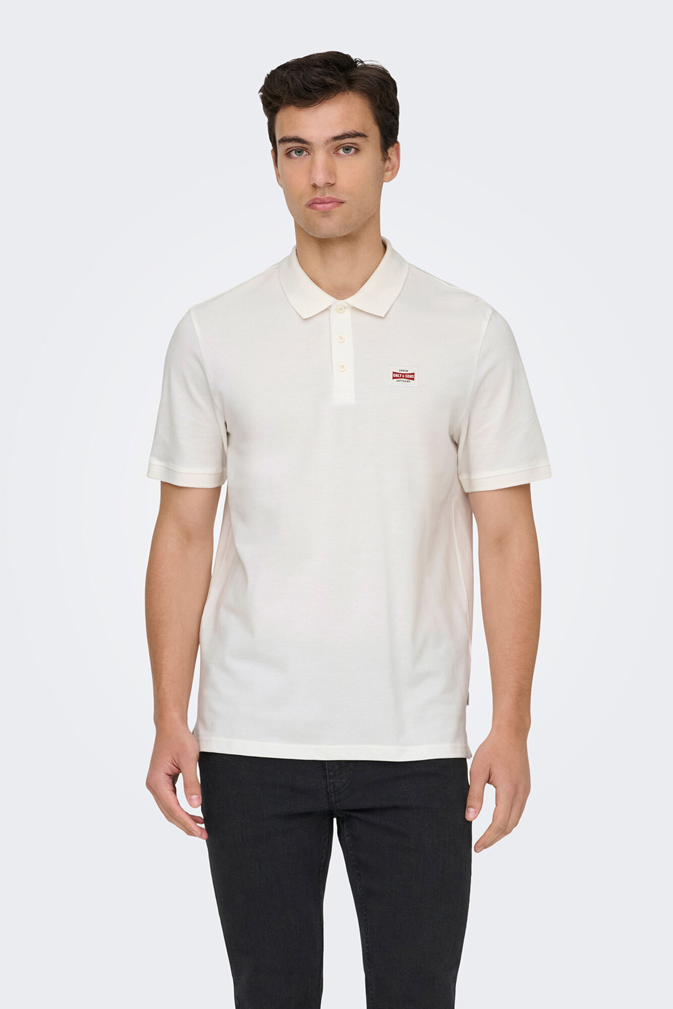 Only & Sons Polo com detalhe frontal
