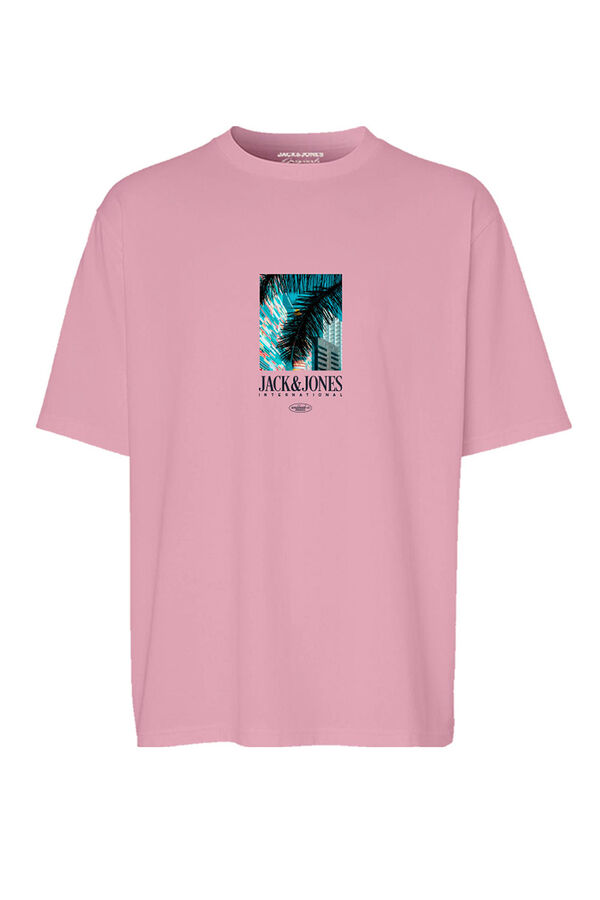 Jack & Jones T-shirt fit padr&atilde;o rosa