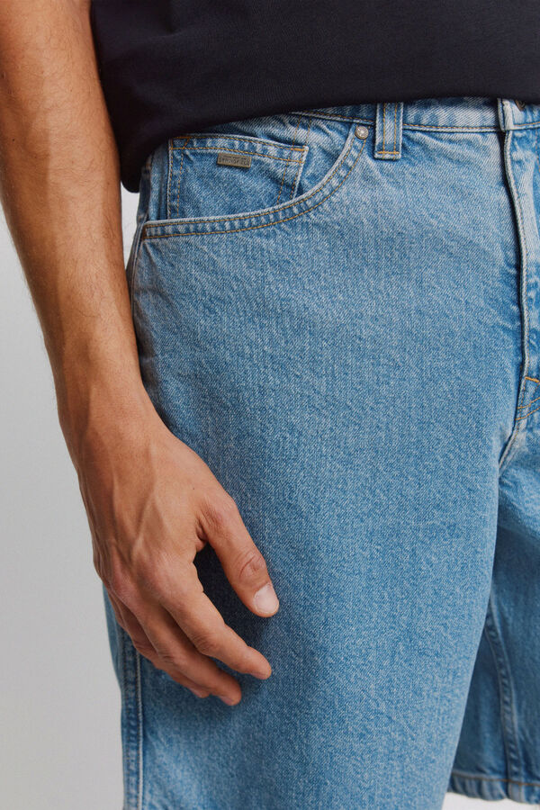 Springfield Bermuda vaquera stright fit azul
