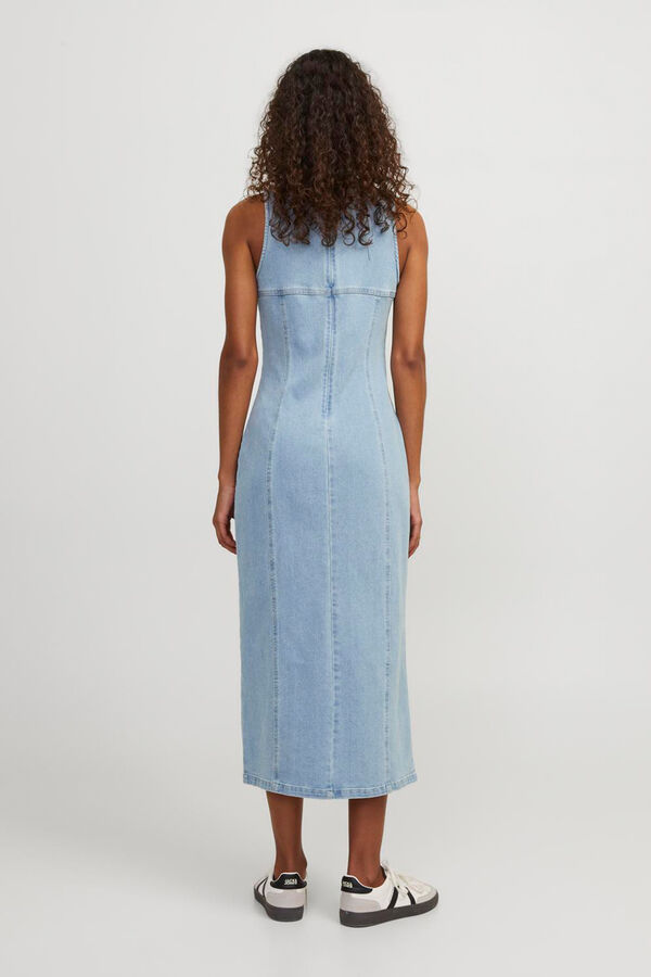 Jack & Jones Vestido midi de ganga azul